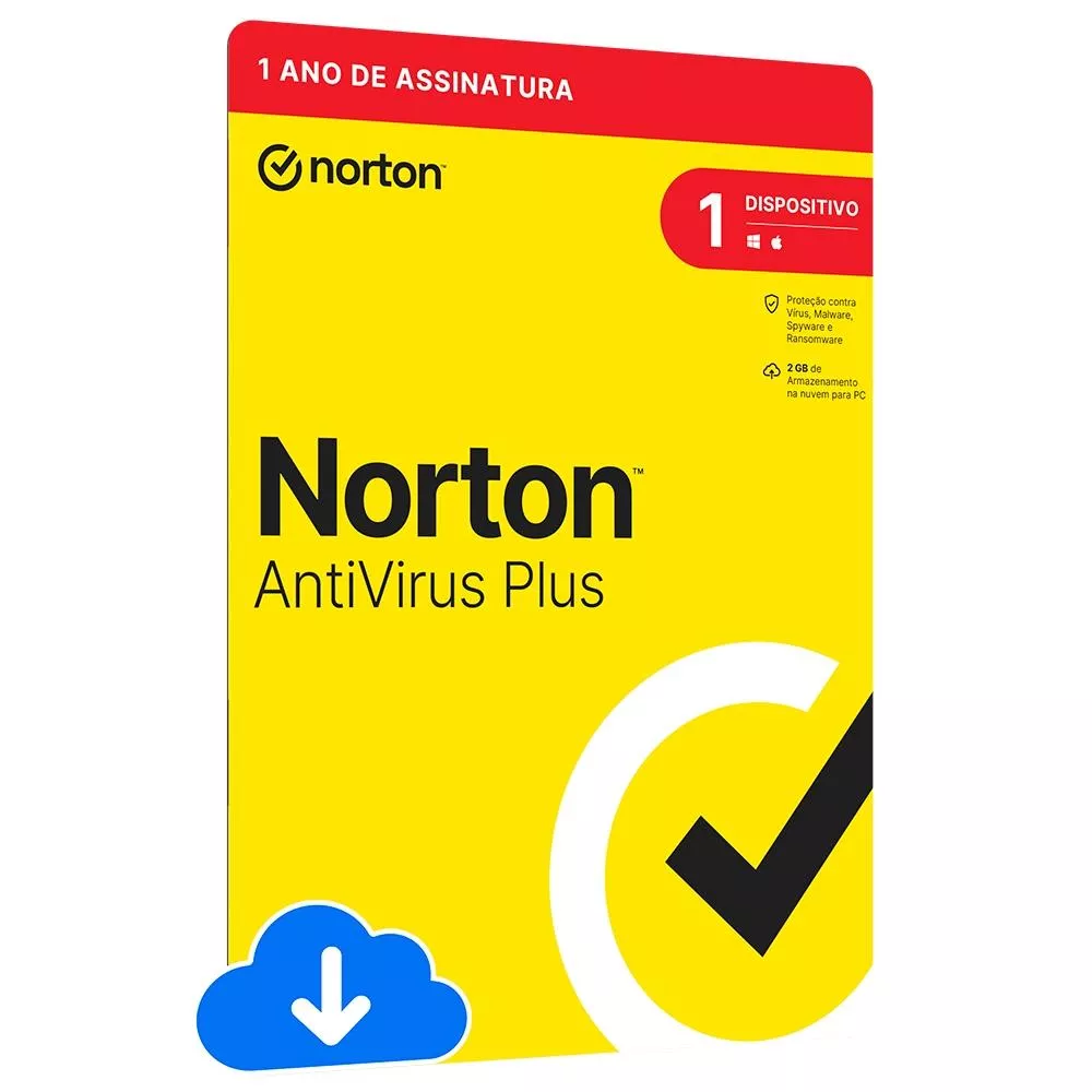 Norton Antivirus Plus 2023, 1 Dispositivo, 12 Meses, Digital Para Download - 21430742